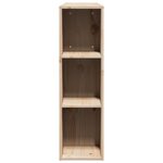 vidaXL Tête de lit avec rangement 140 cm bois massif de pin