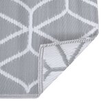 vidaXL Tapis d'extérieur ARAKIL Gris 120x180 cm PP