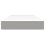vidaXL Matelas de lit à ressorts ensachés Gris clair 80x200x20cm Tissu