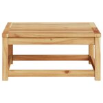 vidaXL Table de jardin 63x63x30 cm bois d'acacia solide