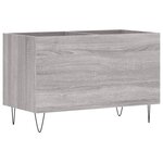 vidaXL Armoire à disques sonoma gris 74 5x38x48 cm bois d'ingénierie