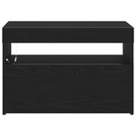 vidaXL Cabinet de chevet Chêne noir 60 x 35 x 40 cm Bois d'ingénierie