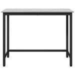 vidaXL table Gris Sonoma 80 x 50 x 76 5 cm Bois d'ingénierie et acier