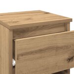 vidaXL Tables de chevet 2 Pièces chêne artisanal bois d'ingénierie