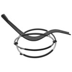 vidaXL Chaise longue pour enfants Acier Noir