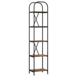 vidaXL Étagère Chêne fumé 40 x 30 x 183 cm Bois d'ingénierie