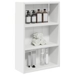 vidaXL Armoire murale de salle de bain Blanc 40 x 16 x 62 5 cm