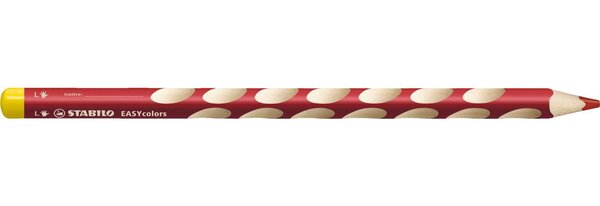 Crayon de couleur ergonomique EASYcolors Gaucher Rouge STABILO