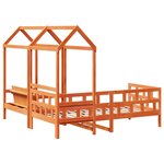 vidaXL Ensemble de lit de jour avec toit 90x200 cm bois de pin massif
