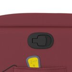 vidaXL Fauteuil de massage inclinable Rouge bordeaux Similicuir