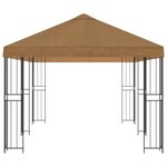 vidaXL Gazebo avec murs latéraux 6 x 3 m Beige Polyester et Acier 190