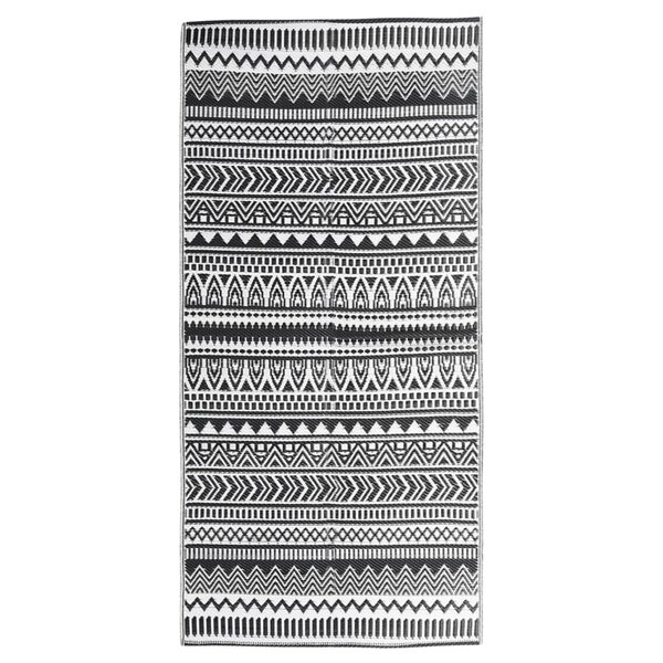 vidaXL Tapis d'extérieur ARAKIL Noir 80x150 cm PP
