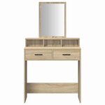 vidaXL Coiffeuse Chêne Sonoma 79 x 41 x 140 cm Bois d'ingénierie