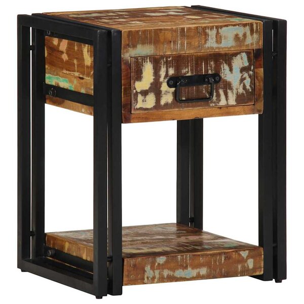 vidaXL Cabinet de chevet 40 x 35 x 50 cm bois de récupération massif