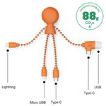 Cable multi-connecteurs mr bio orange