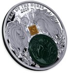 Pièce de monnaie en Argent 25 Francs g 62.2 (2 oz) Millésime 2026 Jade Series HORSE