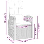 vidaXL Ensemble de Salle à Manger de Jardin 7 Pièces avec Coussins - Rattan Poly Noir