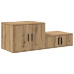 Meuble de rangement vidaXL en chêne  118x41x40 cm  en bois aggloméré