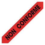 Ruban adhésif non conforme pour contrôle qualité raja 50 mm x 100 m (lot de 6)