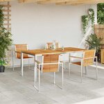 vidaXL Ensemble de salle à manger pour jardin 5 Pièces
