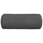 vidaXL Coussins d'accent 2 Pièces Gris foncé Ø 15 x 40 cm