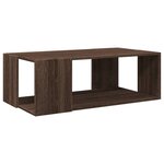 vidaXL Table basse chêne marron 89 5x48x30 cm bois d'ingénierie