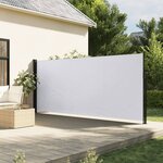 vidaXL Auvent latéral rétractable blanc 180x300 cm