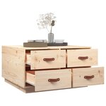 vidaXL Table basse 80x80x45 cm Bois massif de pin