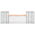 vidaXL Banc de jardin design gabion 183x41x60 5 cm bois massif douglas