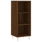 vidaXL Buffet haut Chêne marron 34 5x34x180 cm Bois d'ingénierie