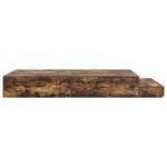 vidaXL Cadre de lit avec rangement Chêne fumé 226.5 x 120 x 31.5 cm