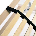 vidaXL Sommier à lattes sans matelas avec 28 lattes 7 zones 140x200 cm