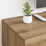 vidaXL Meuble TV Chêne artisanal 150 x 36 x 30 cm Bois d'ingénierie