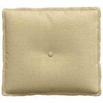vidaXL Coussin de Dos Vert gris 50 x 45 cm Tissu en velours côtelé