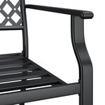 vidaXL Ensemble à manger de jardin 7 Pièces anthracite acier