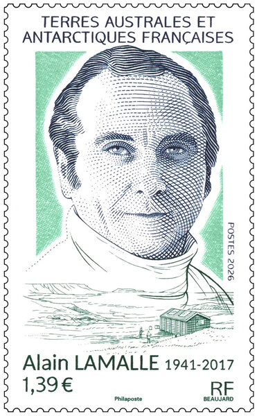Timbre TAAF - Alain Lamalle (1941-2017)