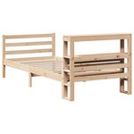 vidaXL Cadre de lit et tête de lit 100x200 cm bois de pin massif