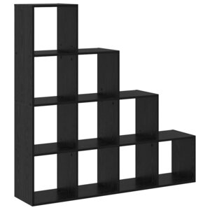 vidaXL Cloison Bibliothèque Chêne noir 131 5 x 29 x 131 5 cm