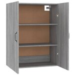 vidaXL Armoire suspendue Sonoma gris 69 5x34x90 cm Bois d'ingénierie