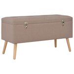 Tabourets de rangement 3 pièces marron tissu 02_0010887