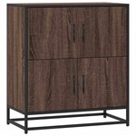 vidaXL Buffet chêne marron 68x35x76 cm bois d'ingénierie