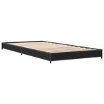 vidaXL Cadre de lit sans matelas noir 90x190 cm