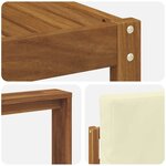 vidaXL Ensemble de canapés d'extérieur 9 Pièces Naturel et Crème