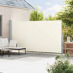 vidaXL Auvent latéral rétractable de patio 200x500 cm Crème