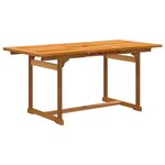 vidaXL Ensemble à manger de jardin 5Pièces bois d'acacia solide textilène