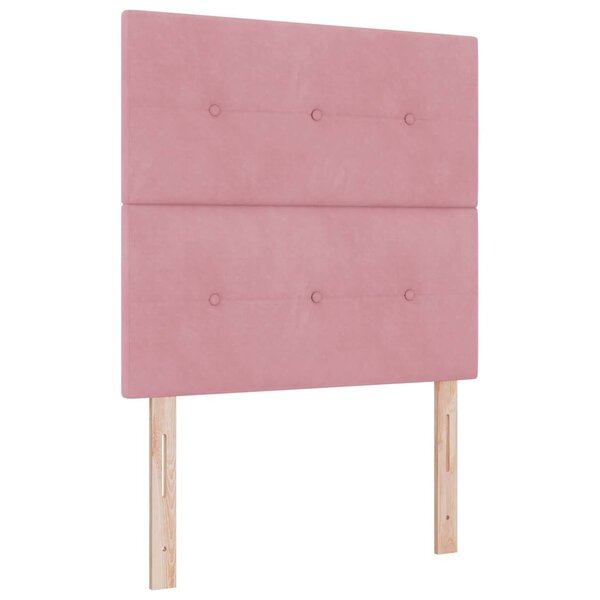 vidaXL Tête de lit Rose 80 cm Velours