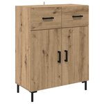 vidaXL Buffet Chêne artisanal 69 5 x 34 x 90 cm Bois d'ingénierie
