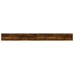 vidaXL Étagères murales 4Pièces chêne fumé 100x10x1 5cm bois d'ingénierie