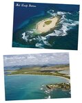 Lot de 4 cartes postales timbrées - Martinique