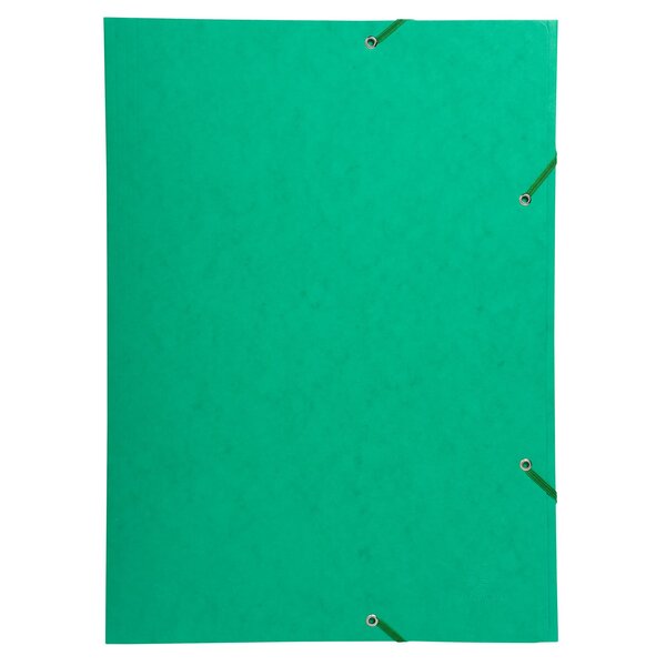 Chemise À Élastique 3 Rabats Carte Lustrée 600gm2 - A3 - Vert - X 5 - Exacompta